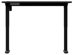 Výškovo nastaviteľný písací stôl LEVANO 120x60 cm čierna