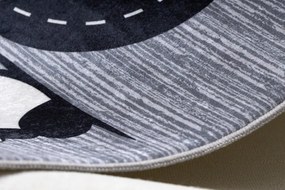 Dywany Łuszczów, Detský kusový koberec Bambino 2092 Streets cars anthracite, 80x150, viacfarebná, detská izba