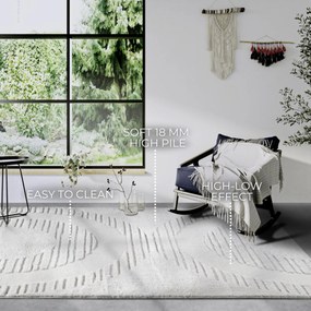Kusový koberec Gallery 106089 Cream z kolekcie Elle, 200x280, biela, obývacia izba, ELLE Decoration