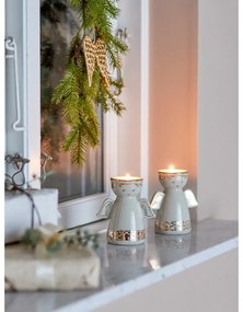 Kameninové svietniky v súprave na čajovú sviečku 2 ks Faella – Bloomingville