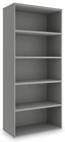 Vysoká skriňa SimpleOffice 80 x 40 x 180 cm, sivá