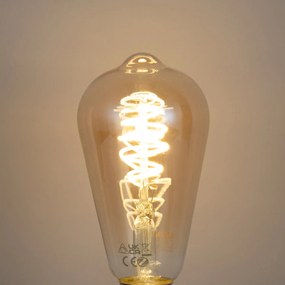 Sada 3 inteligentných stmievateľných LED žiaroviek E27 ST64 4,9 W 320 lm 2500 K vrátane Zigbee Smart Hub