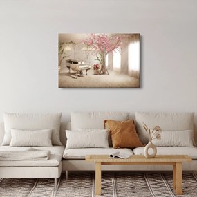 Obraz - Snový interiér s klavírom (90x60 cm)