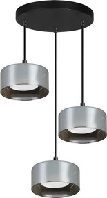 BRILAGI - LED RGB stmievateľný luster AURA LUX 3xGX53/14W/230V Wi-Fi Tuya čierna/dymová