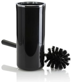 Sada kúpeľňových doplnkov Carmen čierna/prvky s chrómovou povrchovou úpravou