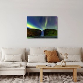 Obraz - Polárna žiara na Islande (70x50 cm)
