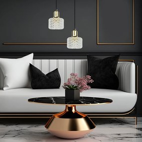 Závesné svietidlo Lumi, 1x transparentné akrylové tienidlo, b/g