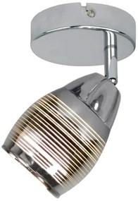 CLX Nástenné bodové LED osvetlenie SAN GIOVANNI ROTONDO, 1xE14, 10W, chrómované