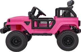 Ramiz Terénne auto OFF-ROAD 3.0 pre deti ružové + diaľkové ovládanie + pomalý štart + pásy + LED a zvuky