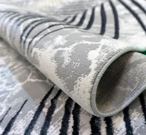 Koberec Esprit 3610 GREY – sivý obdĺžnikový koberec s vzorom Rozmer: 140x190 cm