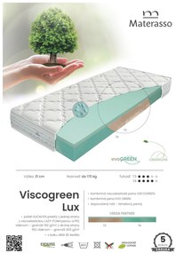 Materasso Penový matrac Viscogreen Lux Rozmer: 80 x 200 cm