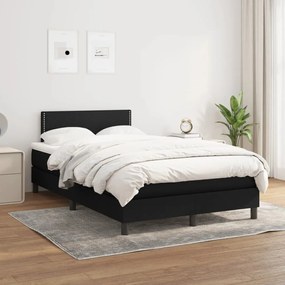 Boxspring posteľ s matracom čierny 120x200 cm látka 3139963