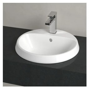 Villeroy & Boch Architectura - Zápustné umývadlo Ø 450 mm, bez prepadu, alpská biela CeramicPlus 5A6546R1