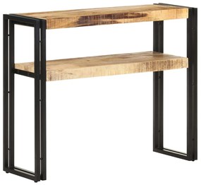 Konzolový stolík 90x30x75 cm surové mangovníkové drevo 321096