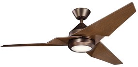 Kichler KLF-JADE-60-BB-LED Stmievateľný stropný ventilátor JADE 18W/230V hnedá+DO