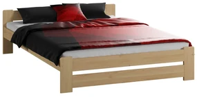 Vyvýšená masívna posteľ Euro 160x200 cm vrátane roštu Borovica