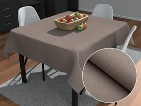 Biante Dekoračný štvorcový obrus BKW-204 Sivohnedý žíhaný 130x130 cm