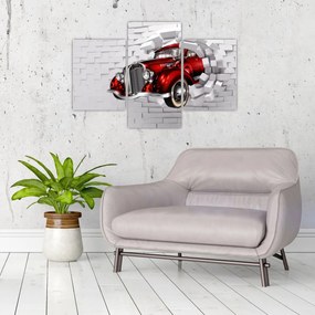 Obraz - Červené auto (90x60 cm)