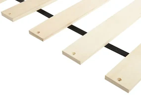 Manželská posteľ 140 cm AMBRE (s roštom) (béžová). Vlastná spoľahlivá doprava až k Vám domov. 1007084