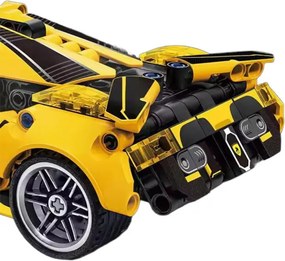 Stavebnica auta SUPERCAR No.J2012 žltá - 422 dielikov