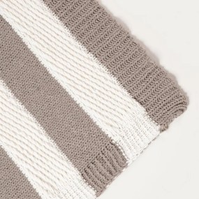 Deka RUDENS pruhovaná hnedá / krémová 752421