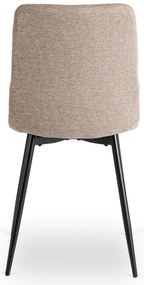 PROXIMA.store - Čalúnená jedálenská stolička ROBIN 2 FARBA: čierna