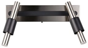Čierne/v striebornej farbe LED bodové svietidlo 20,5x42 cm Ikaris – Trio Select
