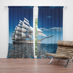 Sablio Záves Loď: 2 ks 140x250 cm