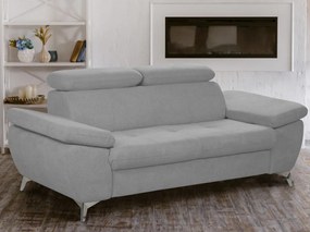 Trojsedák Gisele, svetlo šedá látka