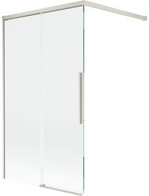 Mexen Rox, 2-krídlová posuvná vaňová zástena 100 x 150 cm, 8mm číre sklo, oceľový profil, 8C9-100-003-97-00