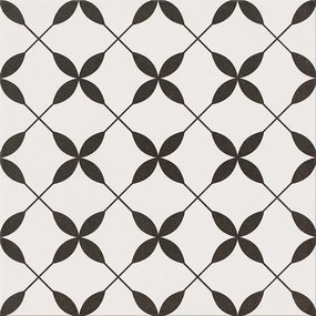 Gresová dlažba Patchwork Clover Black Pattern 29,8/29,8