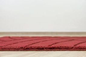Kúpeľňový koberček Sash Carmine pruhy