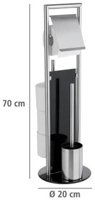 WENKO 24981800 - WC súprava RAVINA 20x70 cm nerezová oceľ/strieborná