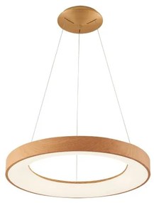 LED luster AZzardo Santana Farba: Drevo, Veľkosť: 80, Verzia: CCT + dialkový