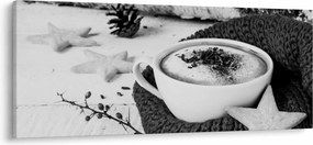 Obraz - Zimné cappuccino (120x50 cm)