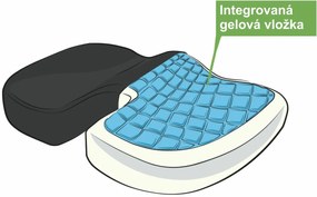 Antidekubitný podsedák z pamäťovej peny a gélu Vital Comfort