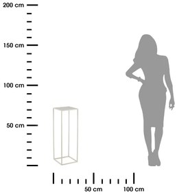 Stojan na kvety 70x24 cm krémová