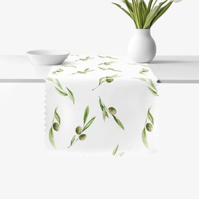 Goldea behúň na stôl teflónový - olivy 50x140 cm