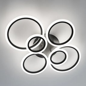 Brilagi - LED Stmievateľný prisadený luster ORBITS LED/85W/230V 3000-6500K čierna + DO