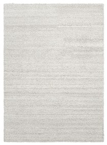 Slučkový vlnený koberec Ease, malý – sivobiely