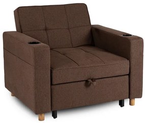 Kreslo JEREMY hnedé