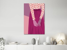 Artgeist Obraz - Strawberry Lady (1 Part) Vertical Veľkosť: 40x60, Verzia: Na talianskom plátne