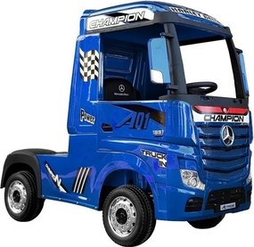 LEAN CARS Elektrické autíčko Mercedes Actros modré lakované MP4