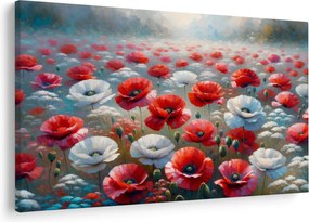 Obraz - Pole vlčích makov (90x60 cm)