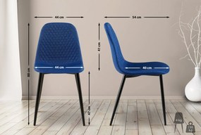 Stolička Giverny látka - modrá