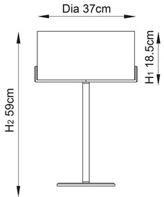 Endon 72631 - Stolná lampa HAYFIELD 1xE27/40W/230V bronzová/šedá