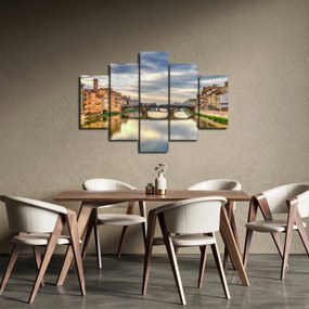 Obraz - Most cez rieku (150x105 cm)