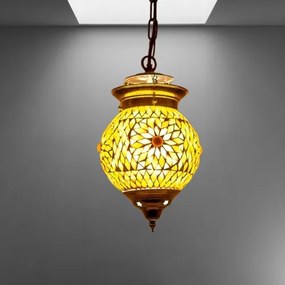 Maroko orient závesná lampa Globe kolekcia SUNFLOWER Ø15