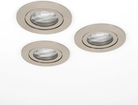 Eglo 902259 - SADA 3× LED podhľadových bodových svietidiel BARRANCO 1× GU10/4,5 W/230 V chróm