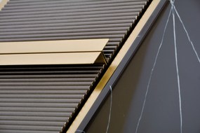 TV stolek Stilig ST382A 200 cm černý mramor/zlatý
